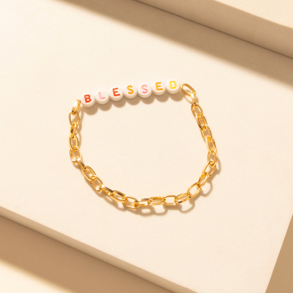 Myra Sunset Aire Stack Bracelet in Golden Flame - Myra USA