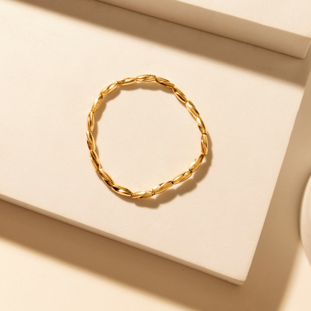 Myra Gulf Shell Stack Bracelet in Dune Gold - Myra USA