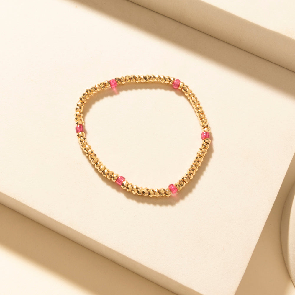 Myra Boho Graffiti Stack Bracelet in Prairie Blue - Myra USA