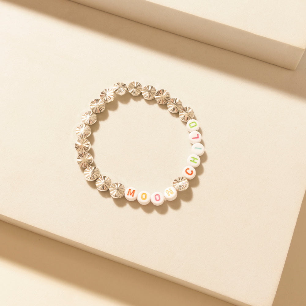 Myra Iron Moon Stack Bracelet in Blue Forge - Myra USA