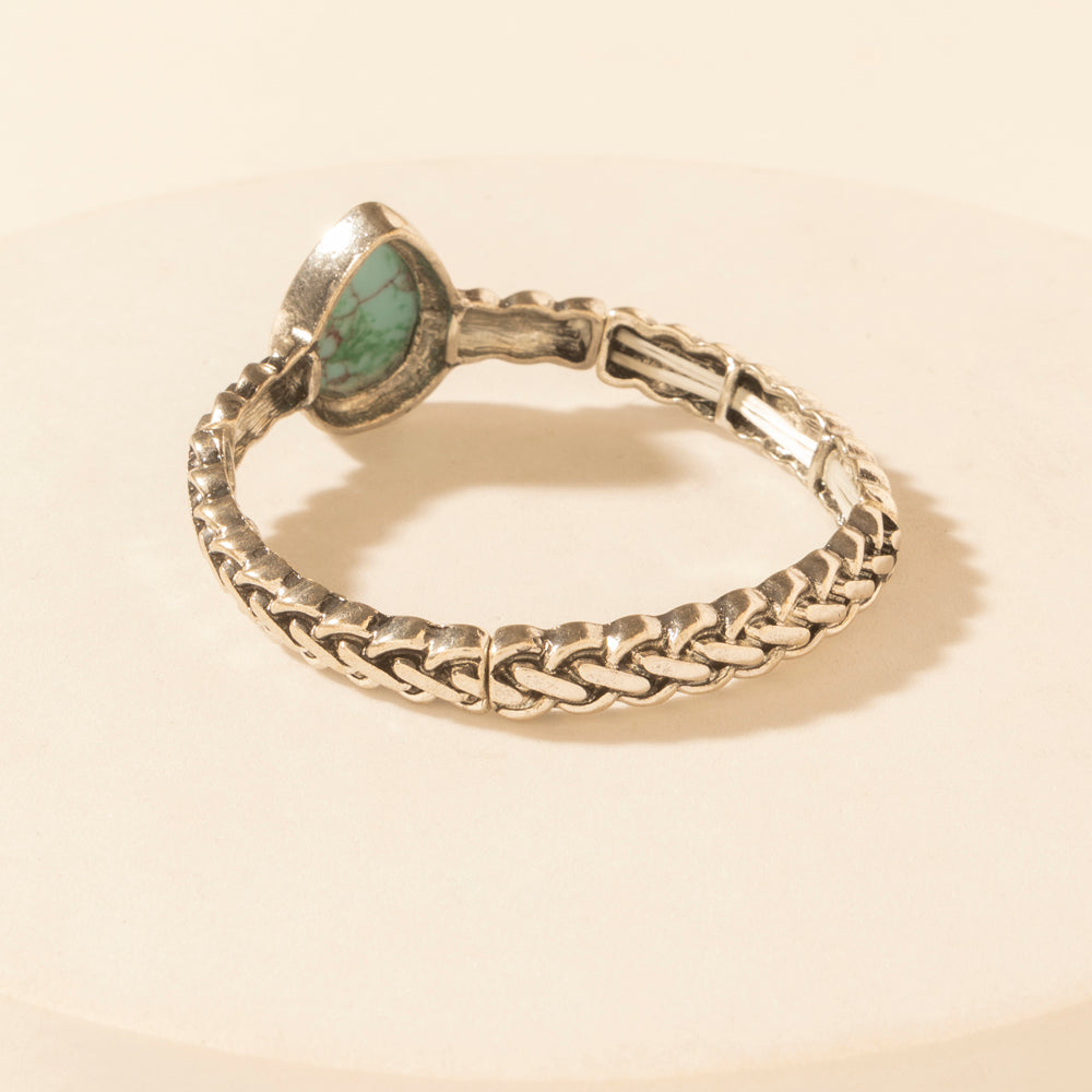 Myra Arroyo Stone Bracelet in Halo Teal - Myra USA