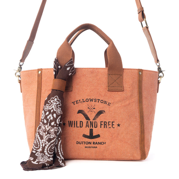 Yellowstone Echo Valley Amber Crossbody Bag with Scarf - Myra USA