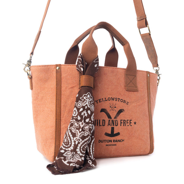 Yellowstone Echo Valley Amber Crossbody Bag with Scarf - Myra USA