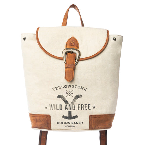 Yellowstone Paradise Valley Backpack in Ivory - Myra USA