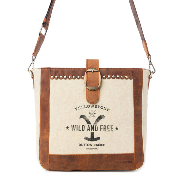 Yellowstone Lone Star Ivory Satchel Bag - Myra USA