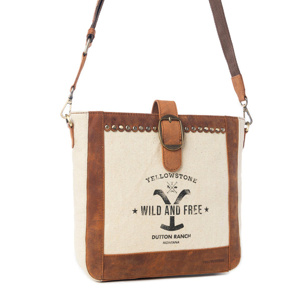 Yellowstone Lone Star Ivory Satchel Bag - Myra USA