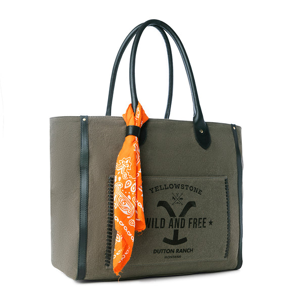 Yellowstone Velorra Ash Weekender Bag with Scarf - Myra USA