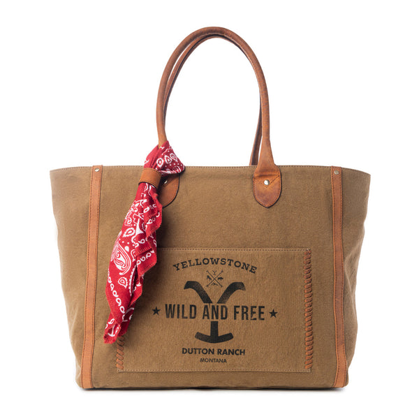 Yellowstone Velorra Sage Weekender Bag with Scarf - Myra USA