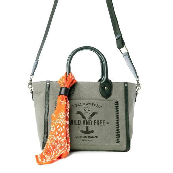 Yellowstone Montana Shadow Ash CrossBody Bag with Scarf - Myra USA