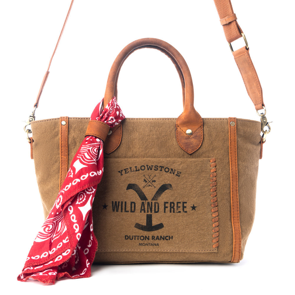 Yellowstone Montana Amber CrossBody Bag with Scarf - Myra USA