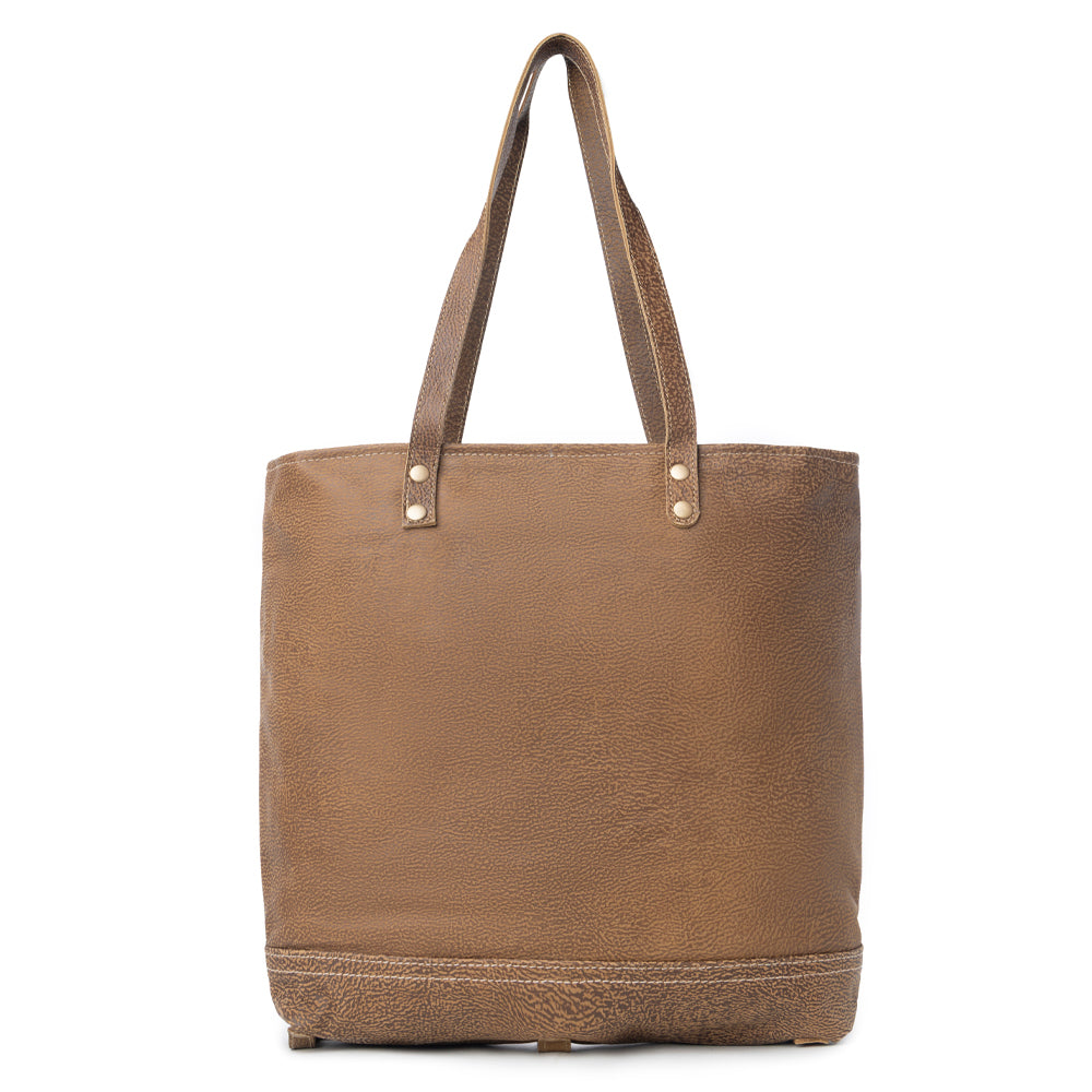Cocoa Leather & Hairon Bag - Myra USA