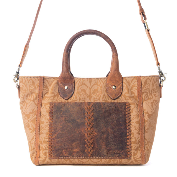 Yellowstone Kayce's Trail Crossbody with Pockets in Amber - Myra USA