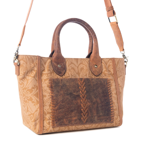 Yellowstone Kayce's Trail Crossbody with Pockets in Amber - Myra USA