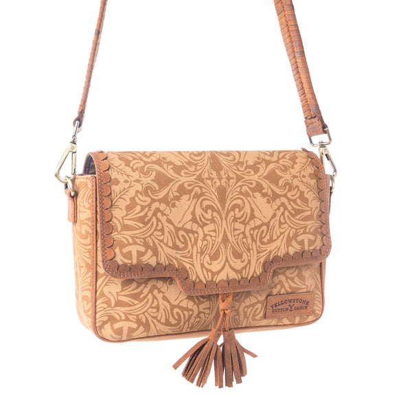 Yellowstone Sierra Amber Tassle Crossbody Bag - Myra USA
