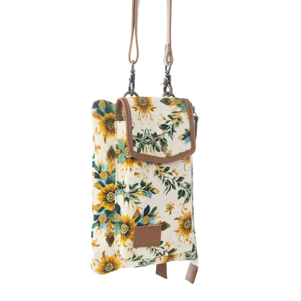 Myra Amber Ray Crossbody Bag with Phone Compartment in Sunlit Ivory