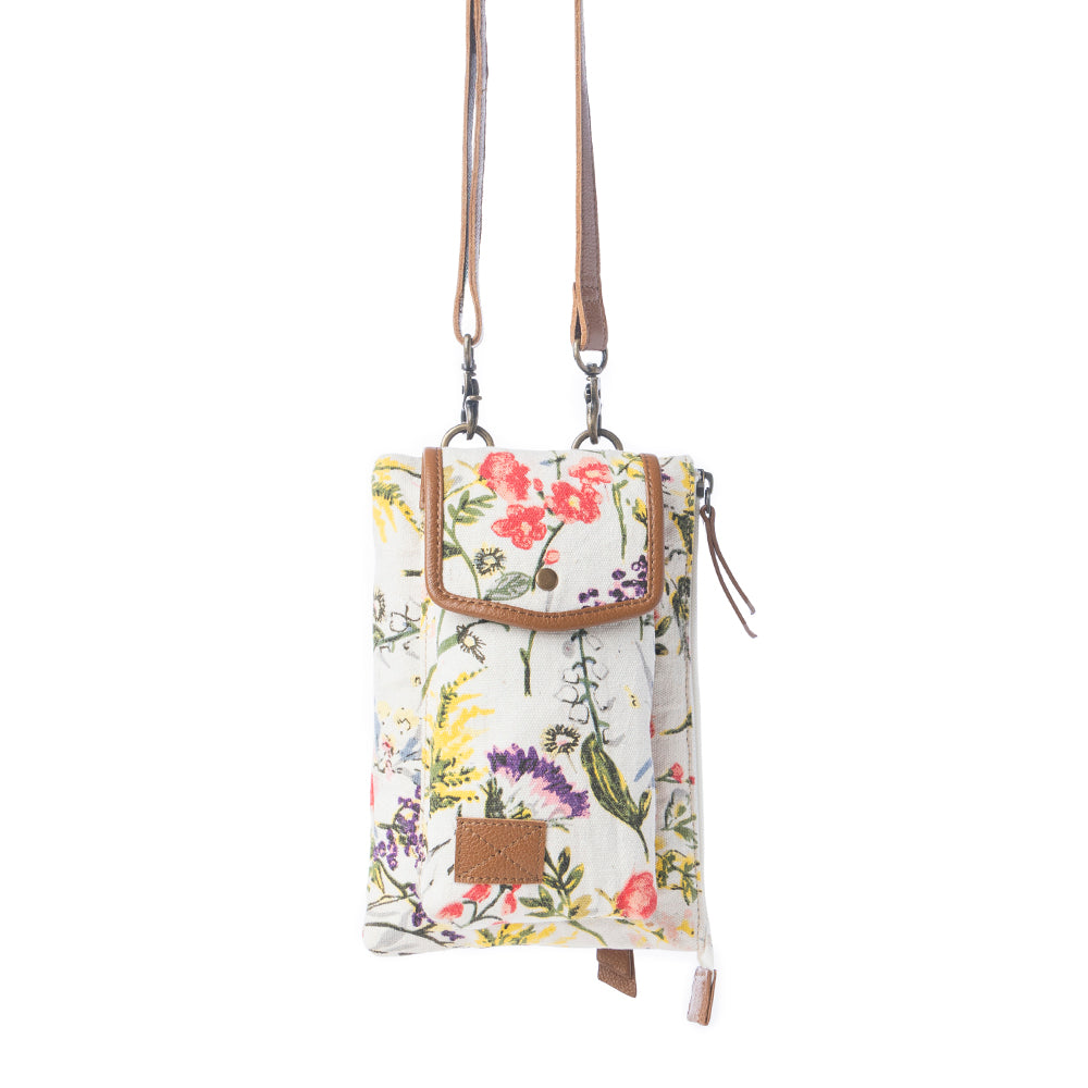 Myra Floraléa Crossbody Bag with Phone Compartment in Orchid Glow