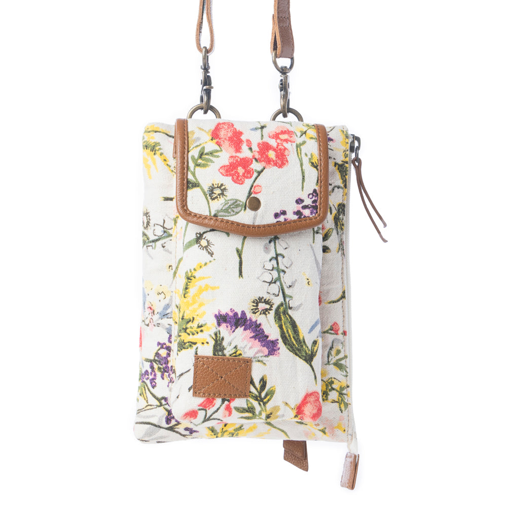 Myra Floraléa Crossbody Bag with Phone Compartment in Orchid Glow