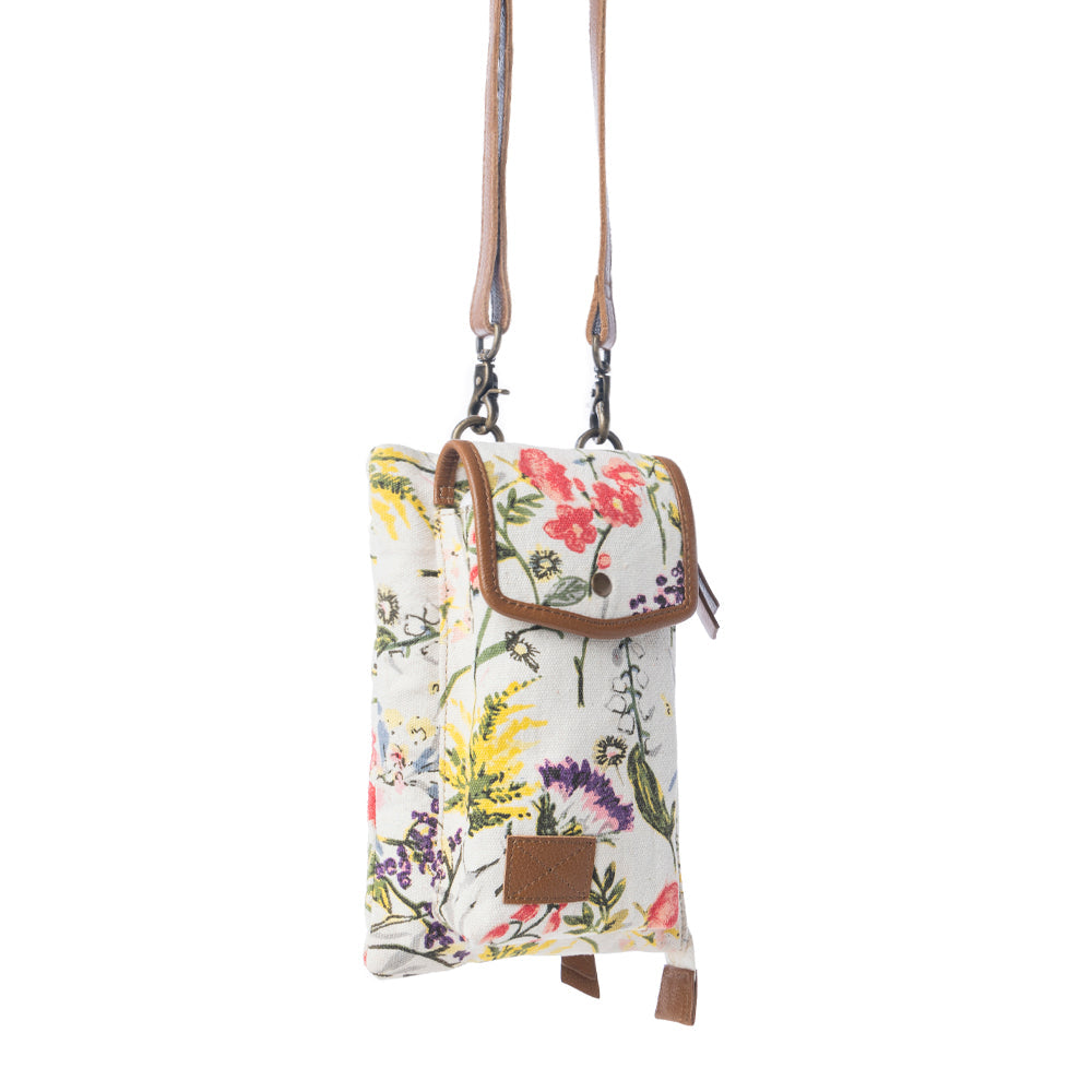 Myra Floraléa Crossbody Bag with Phone Compartment in Orchid Glow