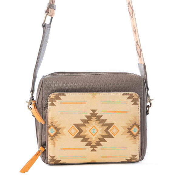 Myra Zia Dawn Crossbody Bag in Sunset Beige - Myra USA