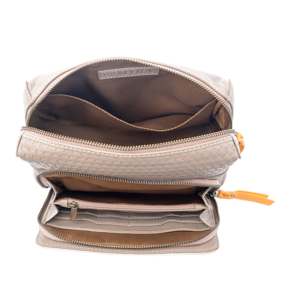 Myra Zia Dawn Crossbody Bag in Sunset Beige