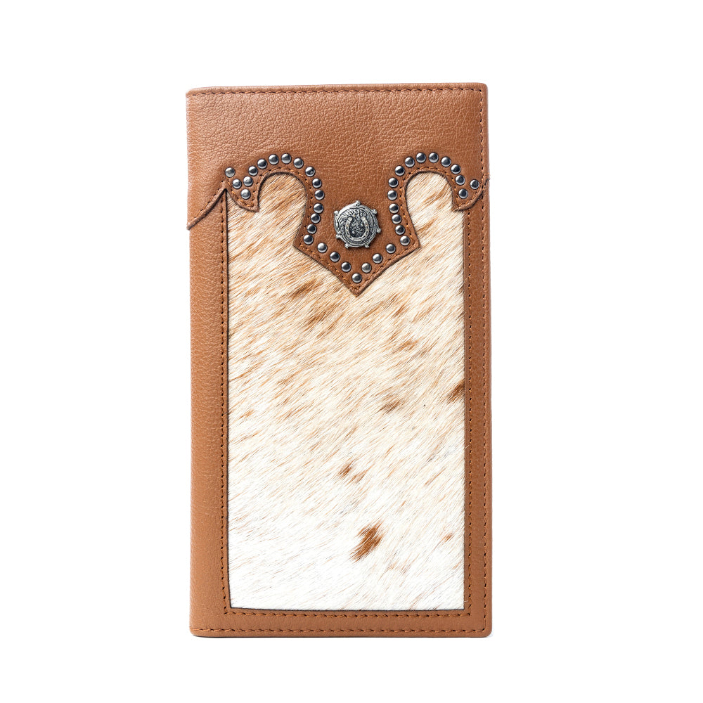 Myra Rustler’s Pride Leather Wallet for Men in Wildhide Oak