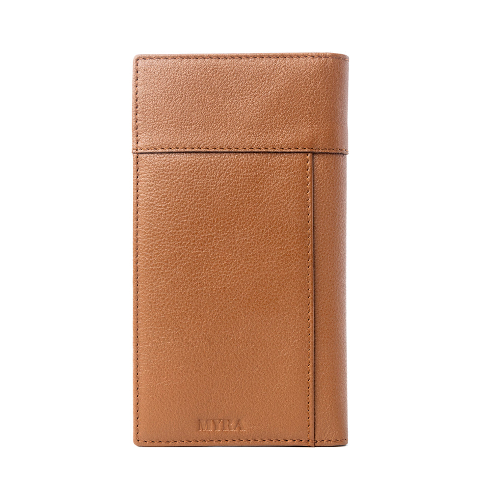 Myra Rustler’s Pride Leather Wallet for Men in Wildhide Oak