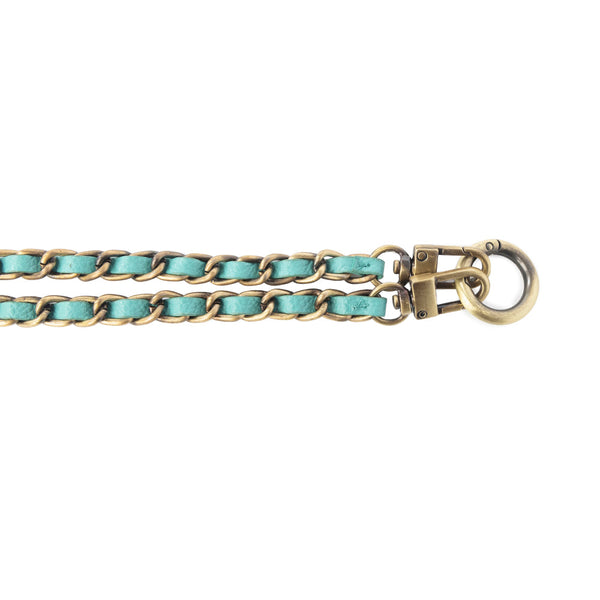 Cowgirl Lasso Phone Chain in Silver & Teal - Myra USA