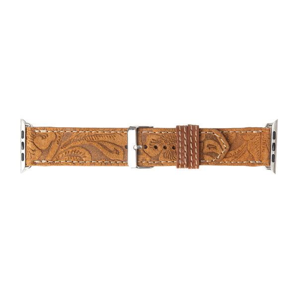 Saddleback Trail Watch Band in Brown - Myra USA