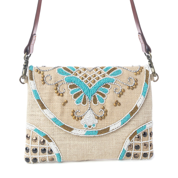 Myra Desert Phoenix Crossbody Bag in Aqua Jewel - Myra USA