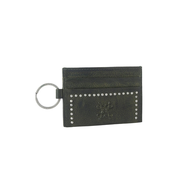 Myra Zidana Steelhoof Studded Veg Tanned Leather Wallet in Ranch Pine - Myra USA