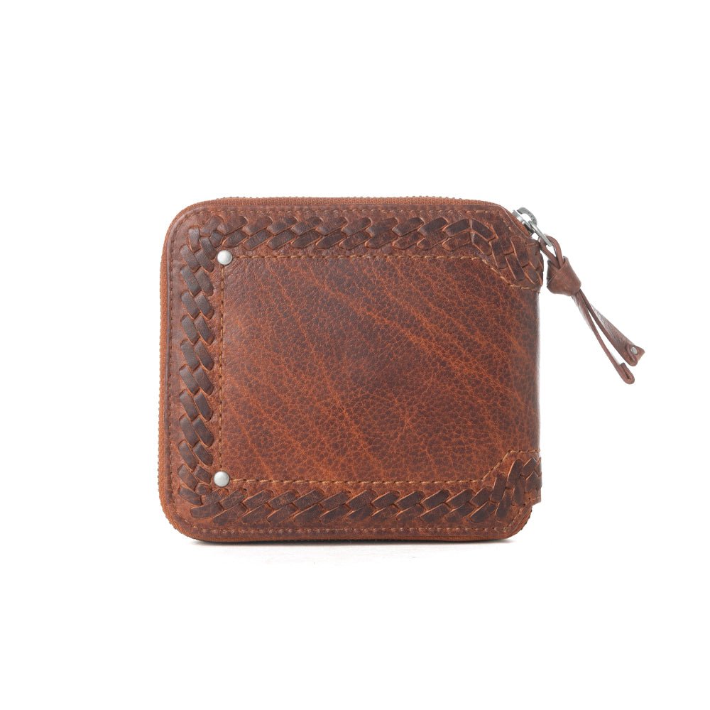 Myra Zidana Dante Men's Veg Tanned Leather Wallet in Sierra Copper - Myra USA