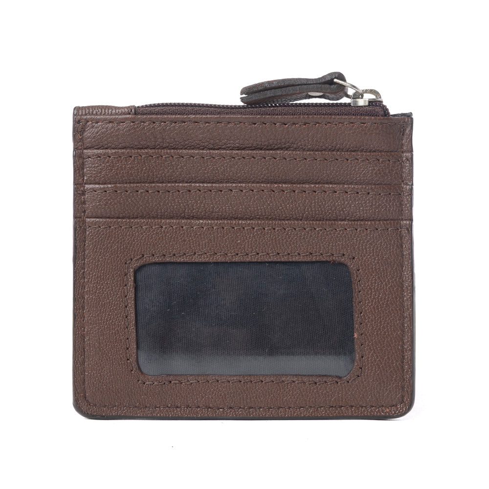 Myra Briar Creek Handtooled Leather Credit Card Holder in Toasted Honey - Myra USA