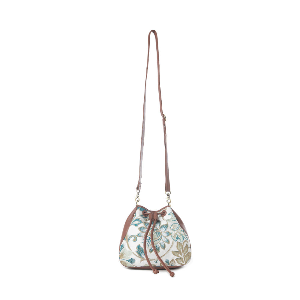 Myra Old Soul Bucket Bag in Alpine White - Myra USA
