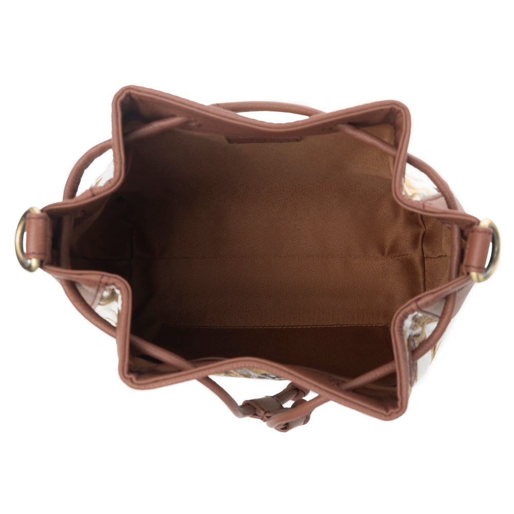 Myra Old Soul Bucket Bag in Golden Ivory - Myra USA