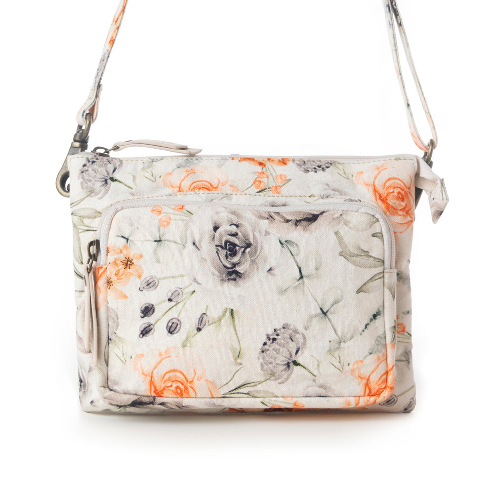 Myra Florabelle Crossbody Bag in Spring Ivory - Myra USA