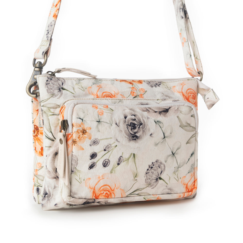 Myra Florabelle Crossbody Bag in Spring Ivory - Myra USA