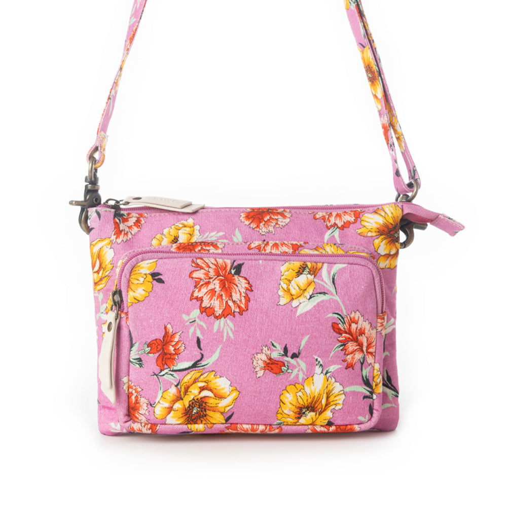 Myra Florabelle Crossbody Bag in Peach Summer - Myra USA