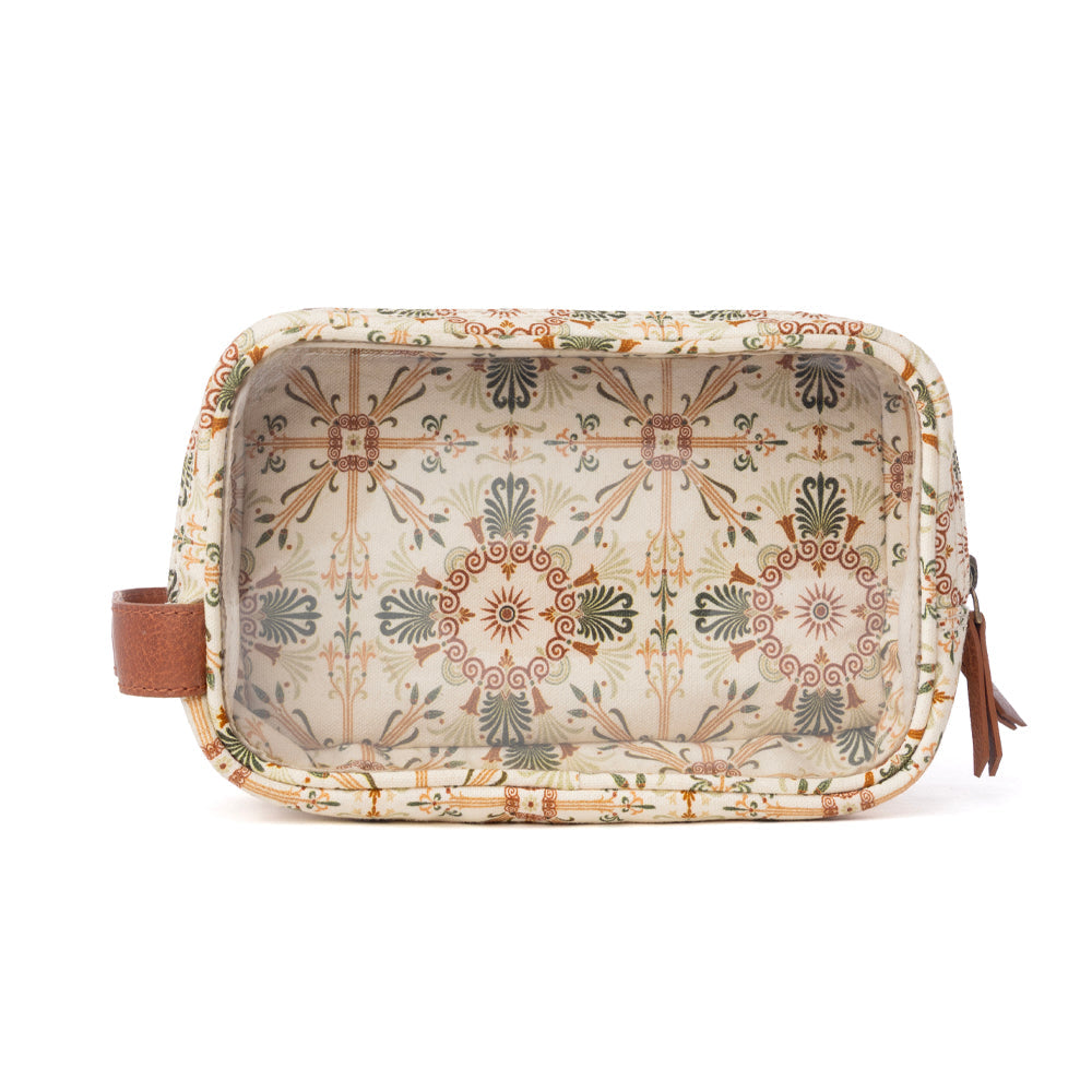 Myra Willow Grove Cotton & Plastic Men's Shaving Kit in Oat Khaki - Myra USA