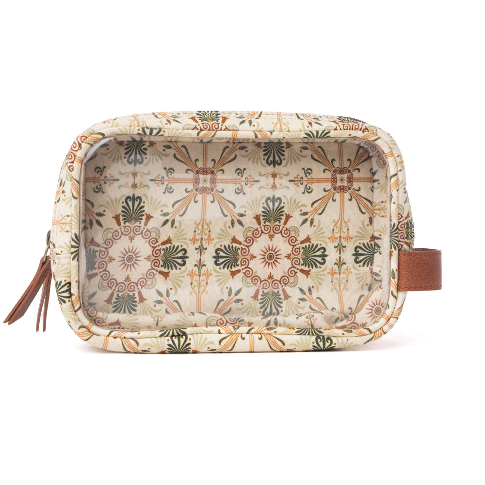 Myra Willow Grove Cotton & Plastic Men's Shaving Kit in Oat Khaki - Myra USA