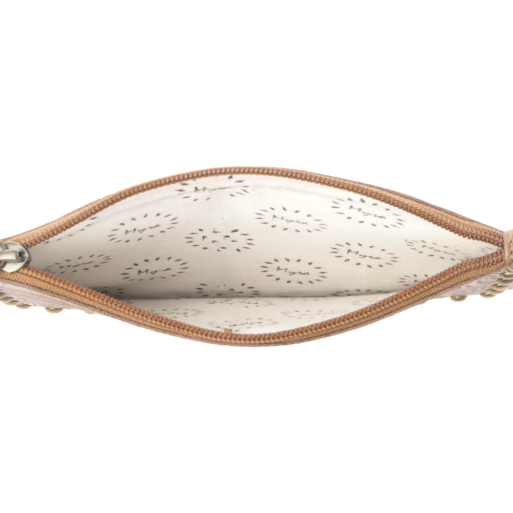 Petalwild Western Wallet for Women in tan with embossed detail - Myra USA
