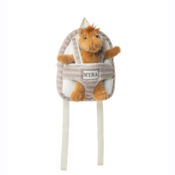 Myra WhinnyPal Kids' Backpack in Toffee Brown - Myra USA