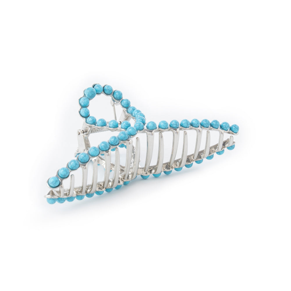 Myra Azure Arc Hair Clip in Cerulean Blue - Myra USA