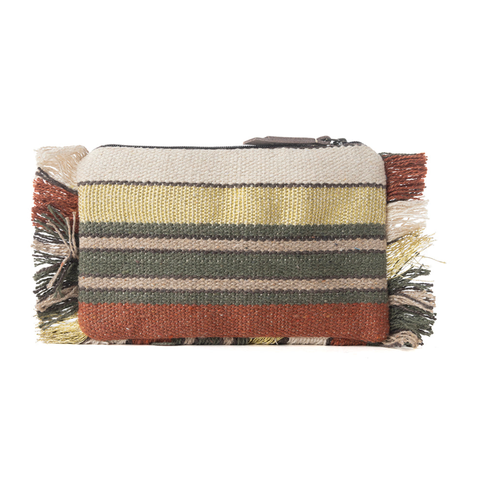 Myra Eye of the Storm Beaded Pouch in Desert Black - Myra USA