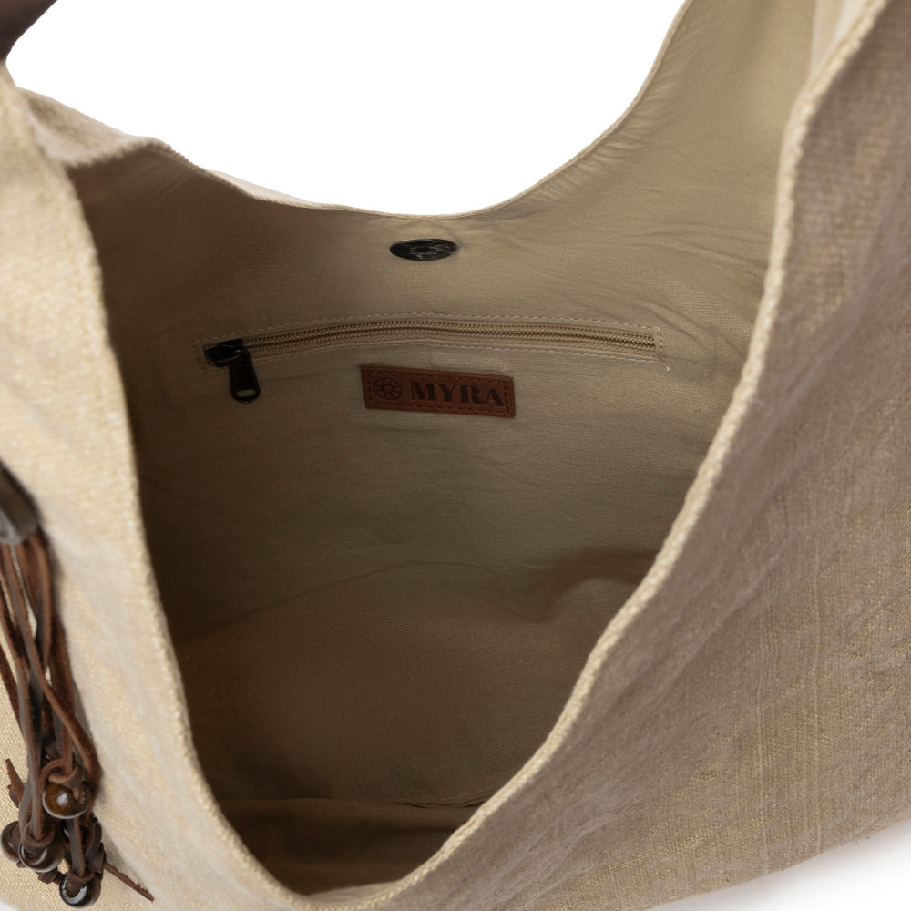 Myra Sandmoor Soft Shoulder Bag in Sandy Espresso - Myra USA