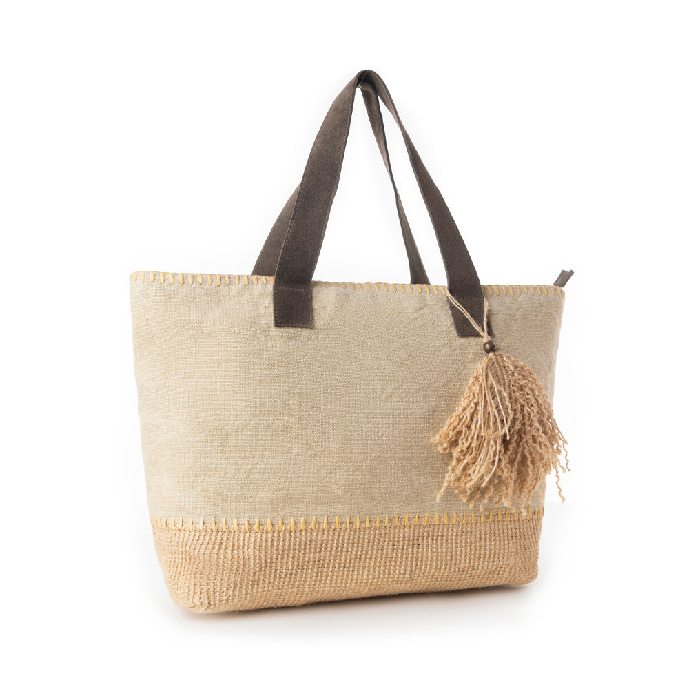 Myra Willow Wanderer Tote Bag in Prairie Dust - Myra USA