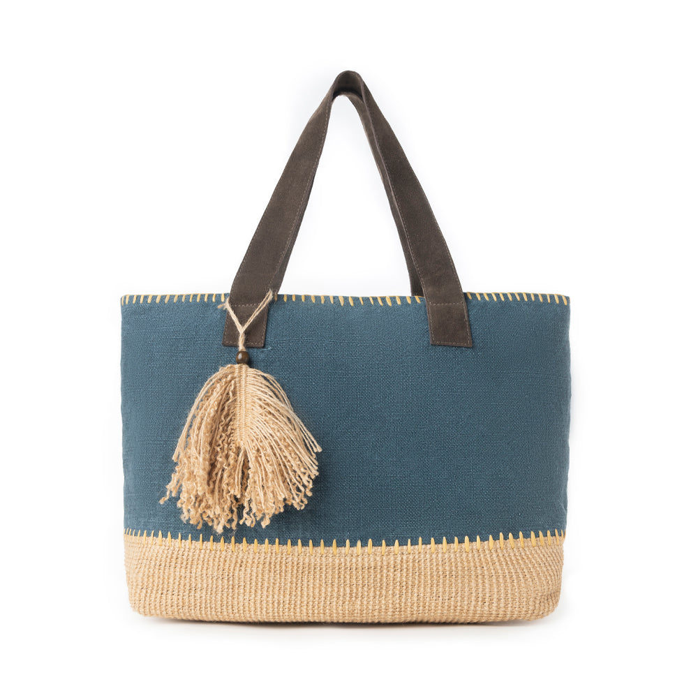 Myra Willow Wanderer Tote Bag in Sage Blue - Myra USA