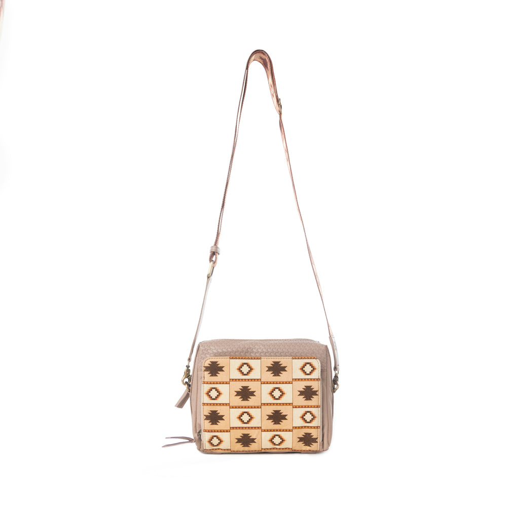 Myra Pueblo Sun Crossbody Bag in Honey Almond - Myra USA
