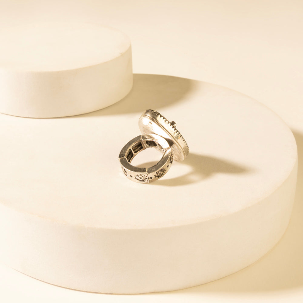 Myra High Noon Hat Ring in Turquoise - Myra USA