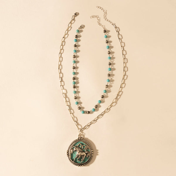 Myra The Lone Rider Chain in Turquoise - Myra USA