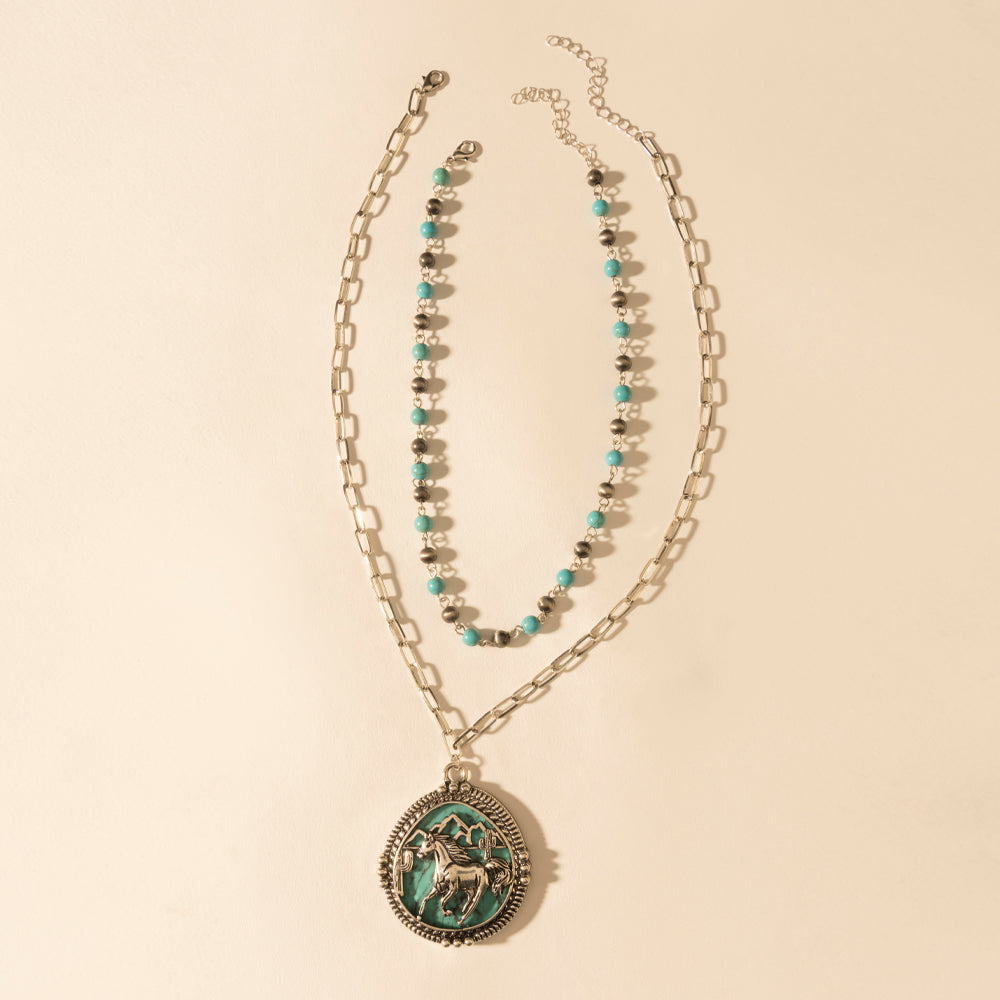 Myra The Lone Rider Chain in Turquoise – Myra USA